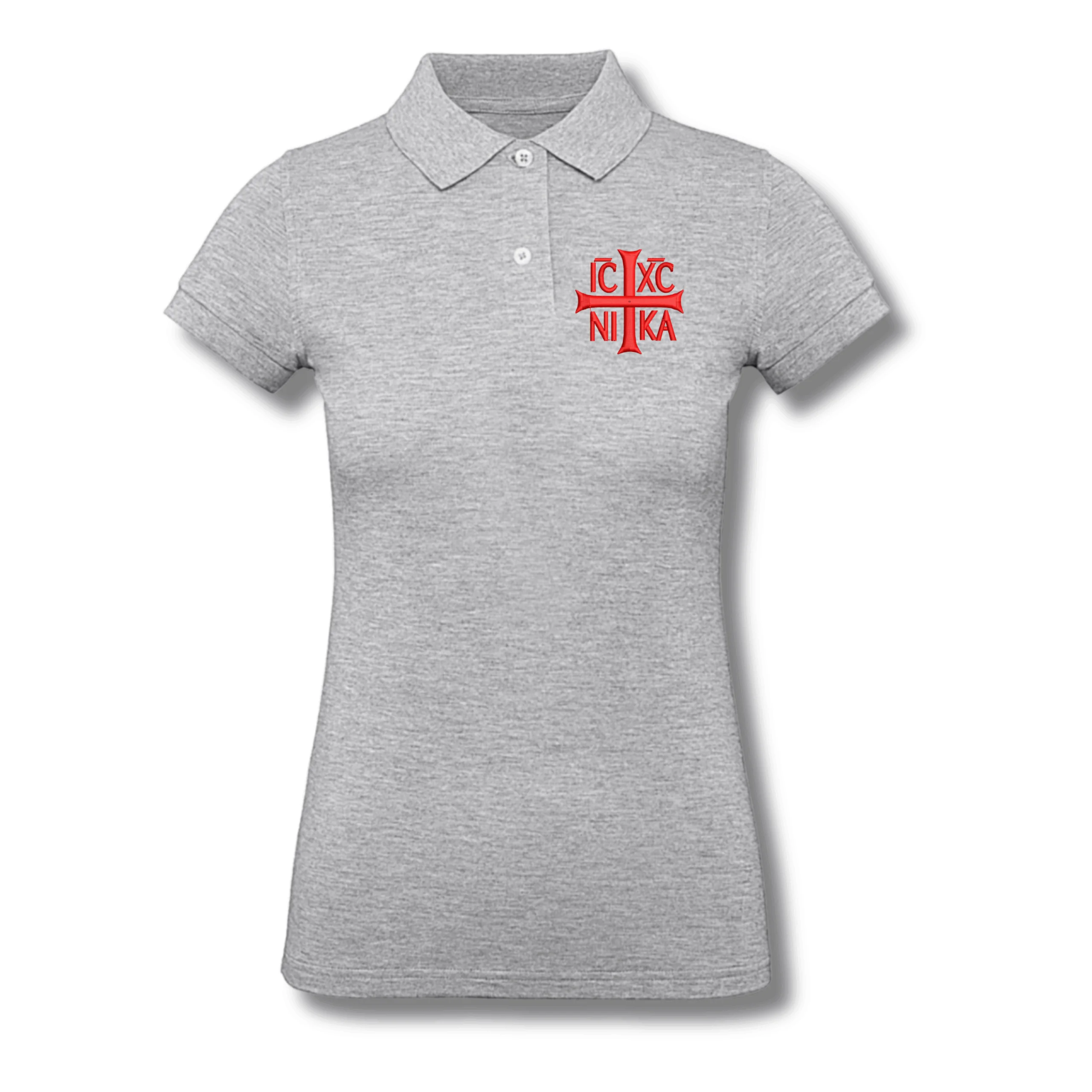 Tricou Damă Sacral Polo Gri- Bumbac Organic -IC XC