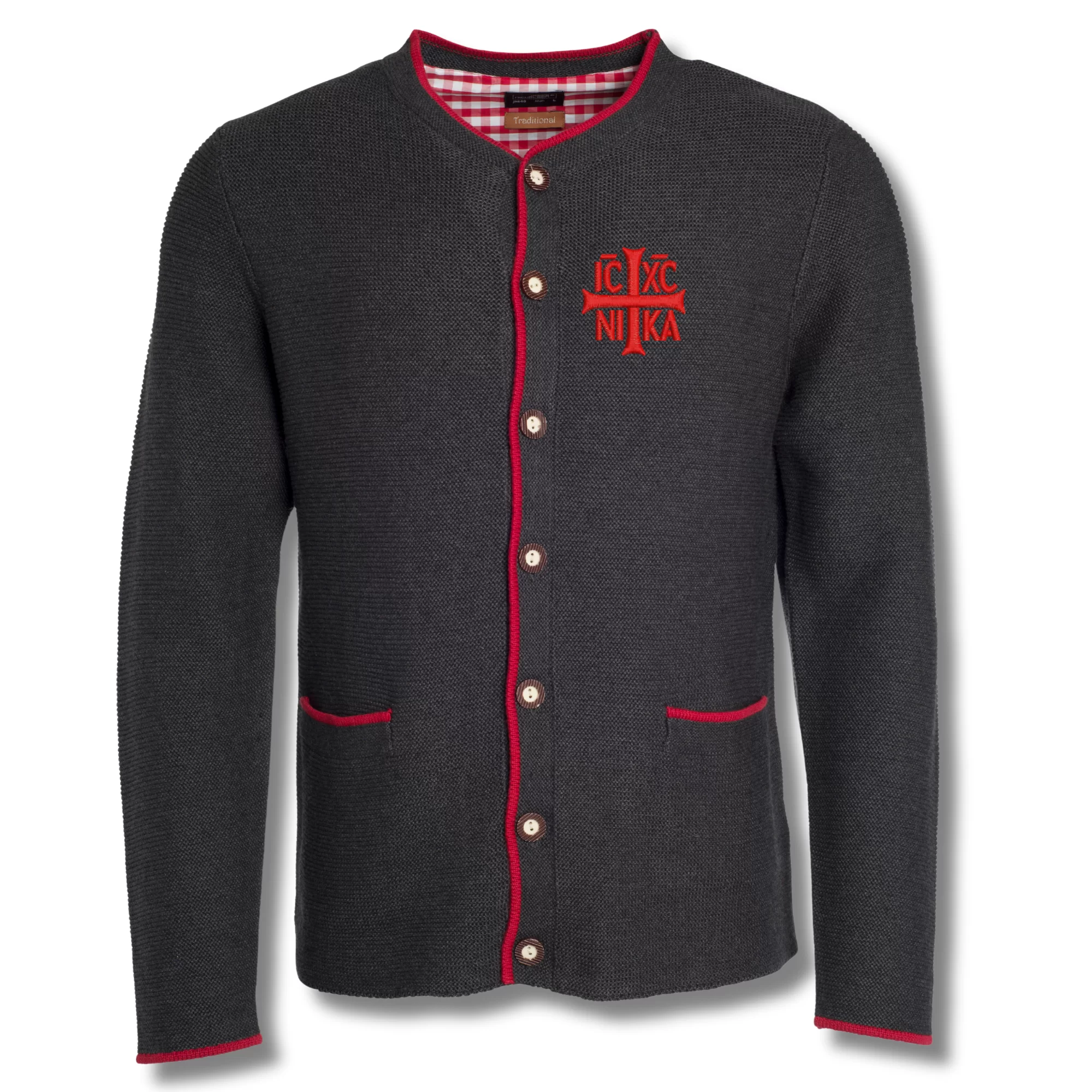 Bluză Impletita Sacral Luxury – 600g/m², Confort Termic și Eleganță Broderie Sfanta Cruce