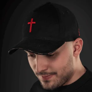 Șapcă SACRAL Ediție Premium Designer | Broderie 3D Cruce |