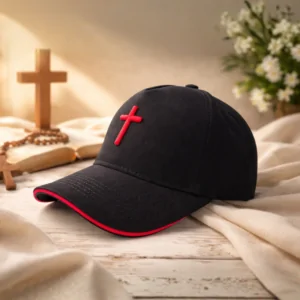 Șapcă SACRAL Ediție Premium Designer Bumbac | Broderie 3D Cruce |