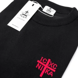 Tricou Luxury SACRAL | Tricotat Integral IC XC NI KA | Slim Fit | Ediție Limitată