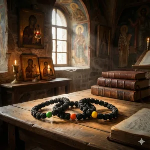 Metanier Mănăstiresc Împletit Manual – 33 de Boabe • Rugăciunea Inimii