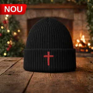 Caciula, Impletita SACRAL, Brodata Ortodox, Sfanta Cruce, Fabricat in Romania