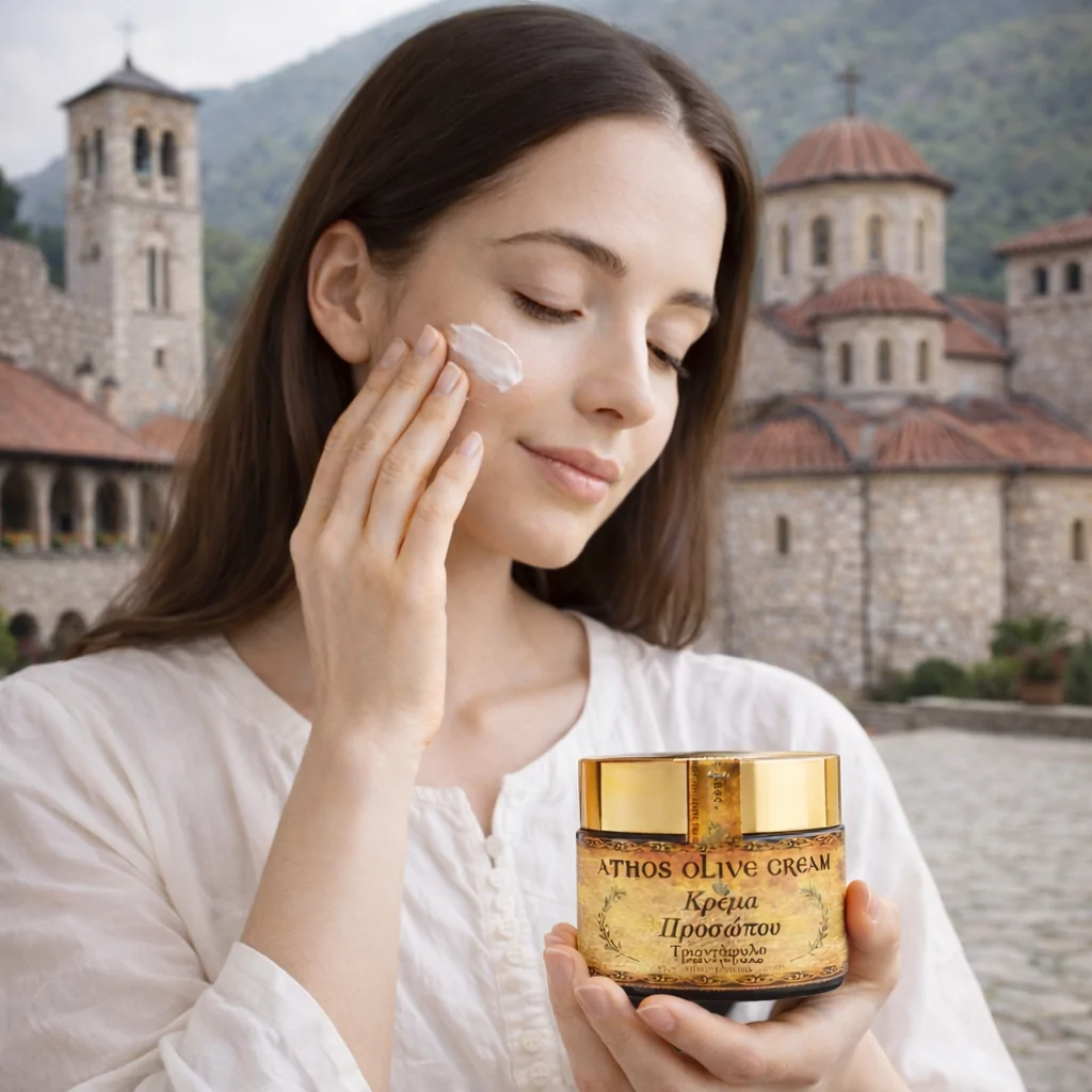 Cremă Întinerire Față - Muntele Athos -  Trandafir