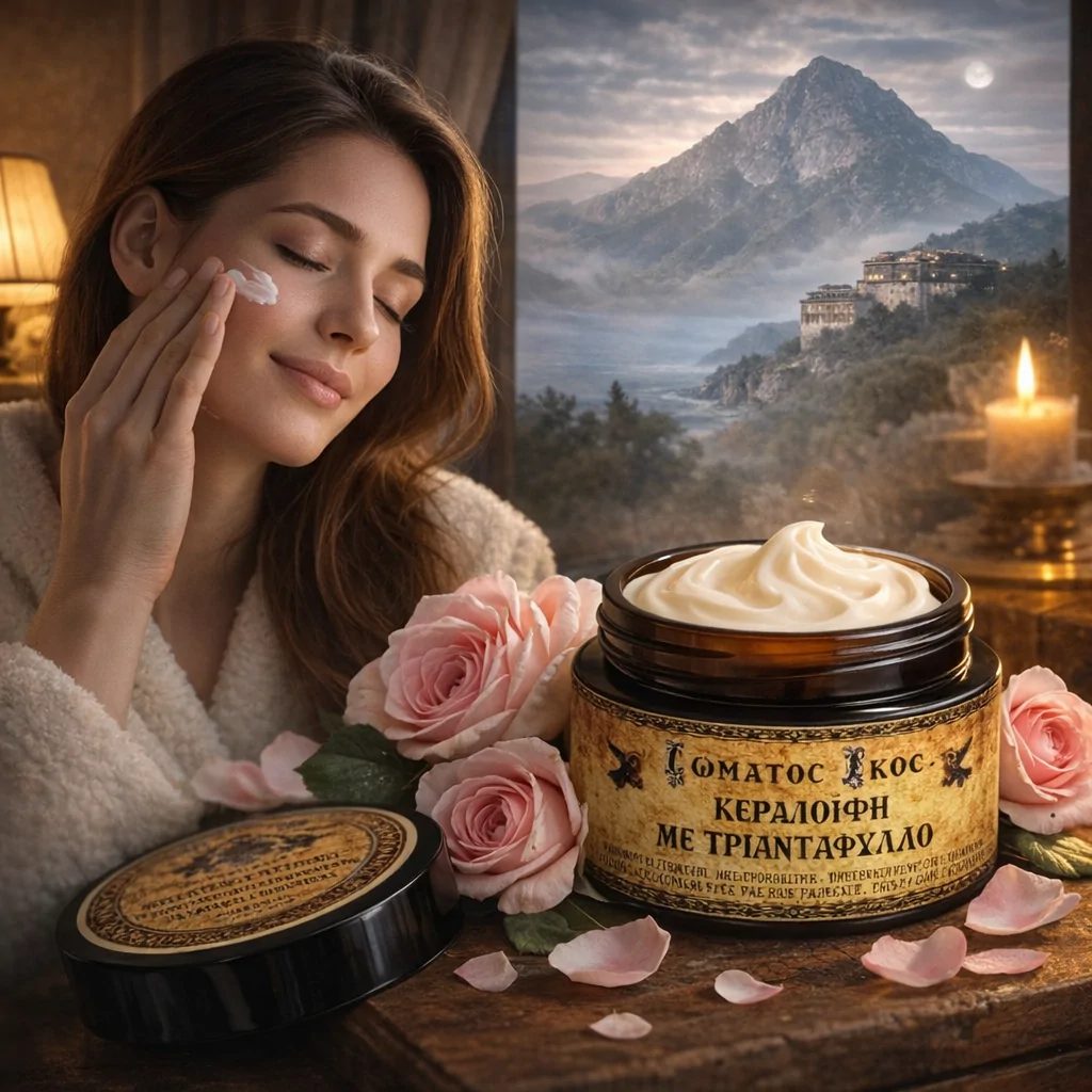 Cremă de noapte - Față (Keralifí) - Muntele Athos - Trandafir