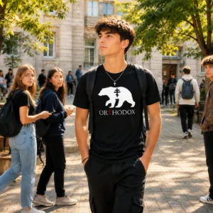 Tricou SACRAL Z — Orthodox Bear | Bumbac Organic